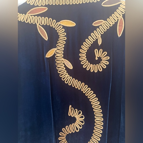 Golden Brown the Label Sugarman Velvet Jacket Sz XS/S - Picture 5 of 5